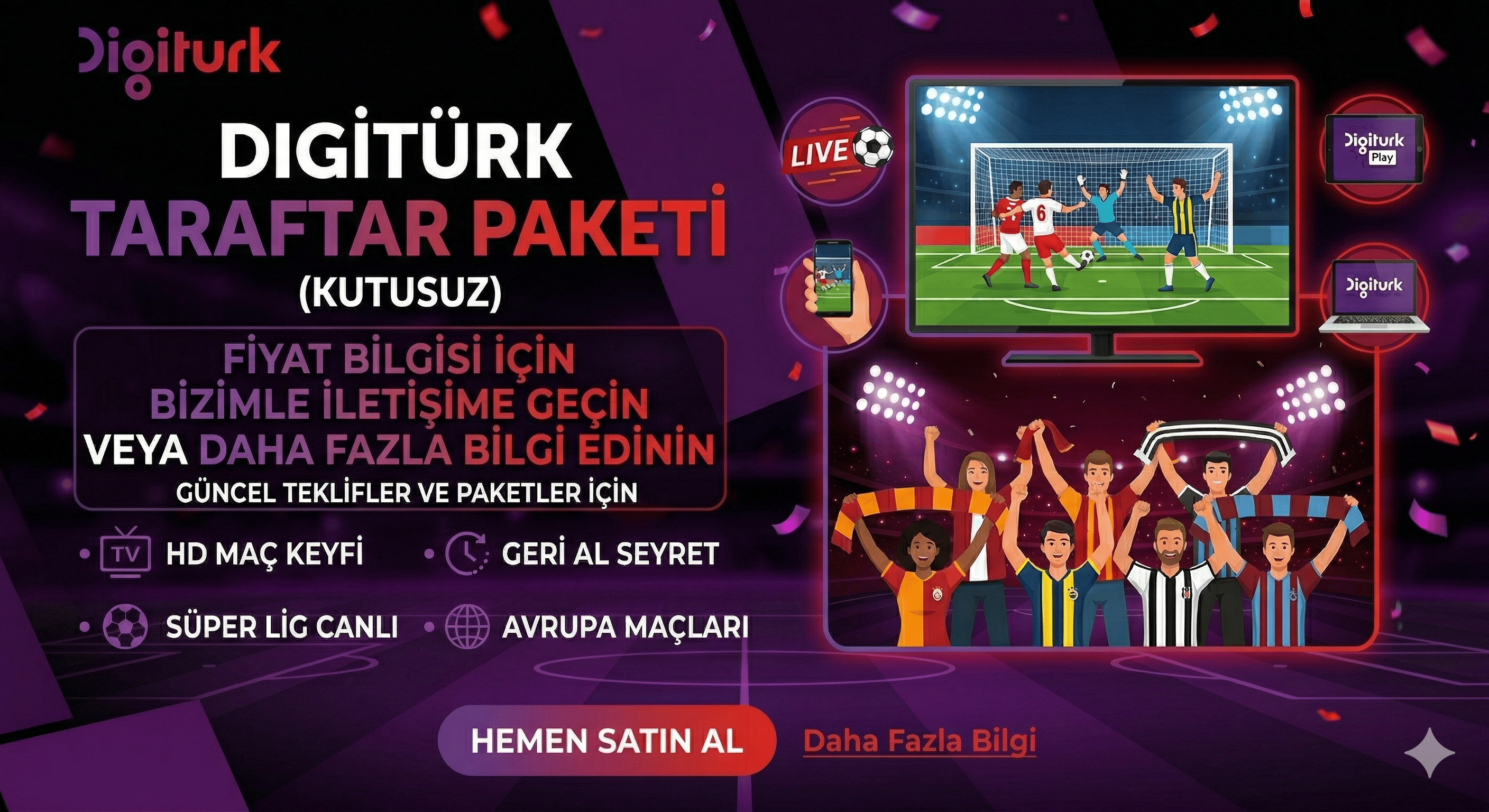 Digiturk Taraftar Paketi (Kutusuz)