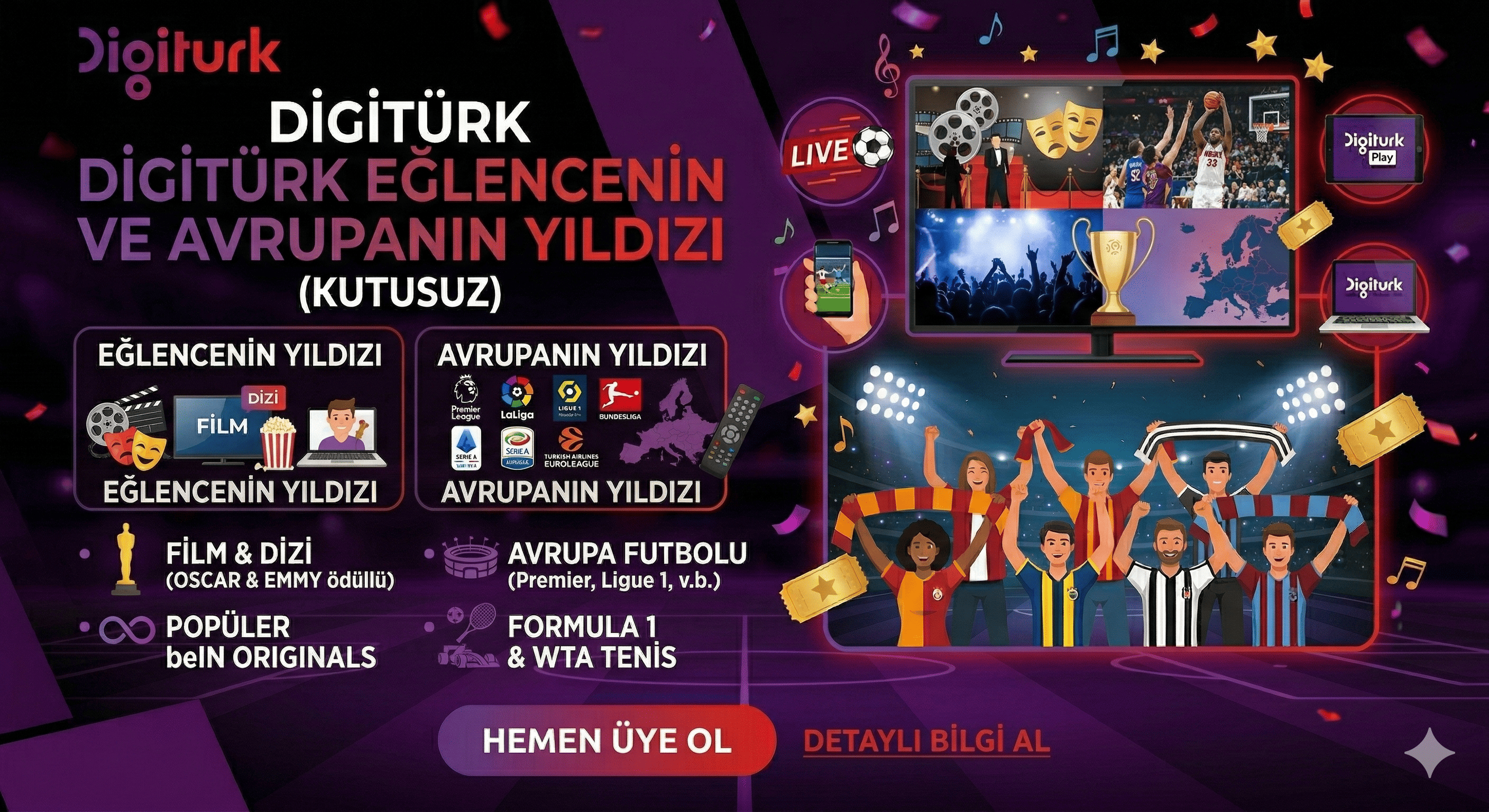 Digiturk Eğlencenin ve Avrupanın Yıldızı